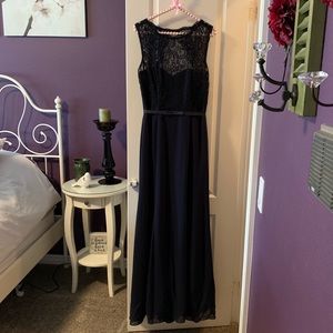 Dessy Collection VIVIAN DIAMOND - Navy Dress SZ 10